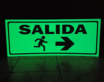 Señal de salida fotoluminiscente